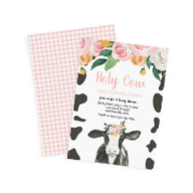 Sagrada Vaca Rosa floral Chã de Bebê