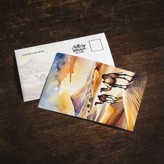 Convite Sahara Desert Watercolor (Criador carregado)