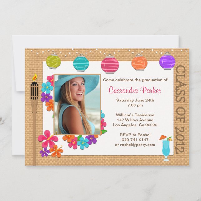 Convite SAIA da graduação de Luau para 2013 (Frente)