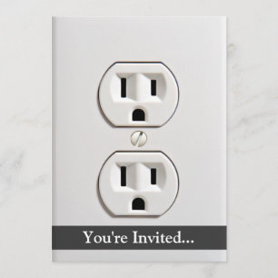 Convite Saída elétrica falsa