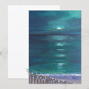 Convite 'Sail on Perfect Silence' - Arte original do ocean