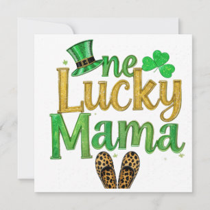 Convite Saint Patrick luck Mama