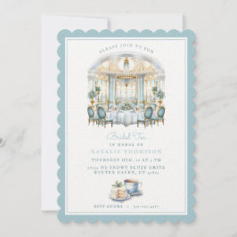 Convite Sala de jantar formal | Chá Bridal