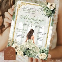 Salão Real Sage Verde Quinceañera