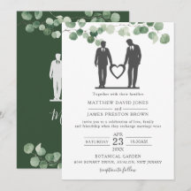 Salas de Casamento de Gay de Eucalyptus Greenery M