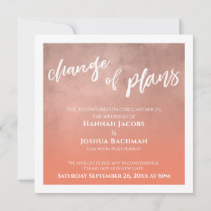 Convite Salmão adiou Mudança de Planos de Casamento