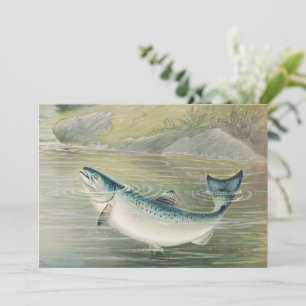 Convite Salmão da Califórnia por S.A. Kilbourne, Peixe Vin