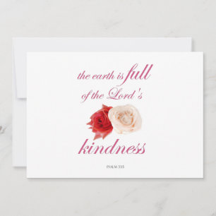 Convite Salmo 33 – "A Terra está Cheia da Bondade do Senho