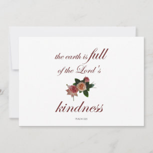 Convite Salmo-33, A Terra está Cheia da Bondade do Senhor