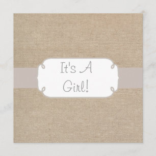 Convite Salmões do país e chá de fraldas bege de