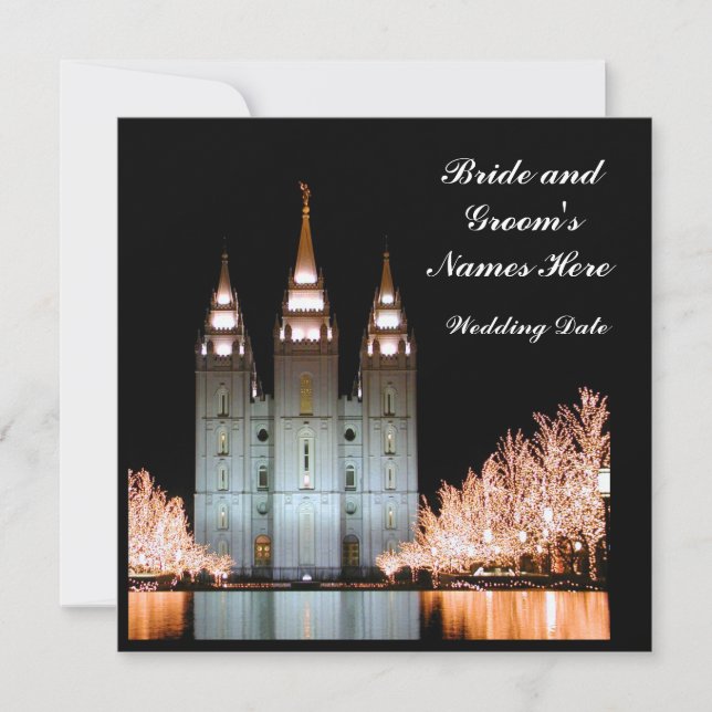 Convite SaltLakeTemple-ConviteParaRecepçãoCasamento (Frente)