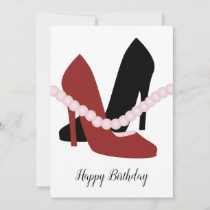 Convite Salto Alto Pérolas Mulher Fashionista