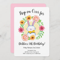 Salto Coelho Sobre Festa de aniversário De Pastel