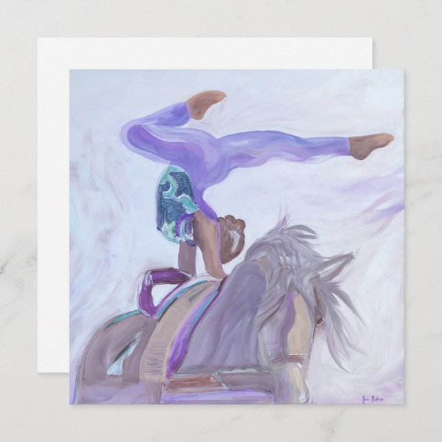 Convite salto de cavalo (Frente/Verso)