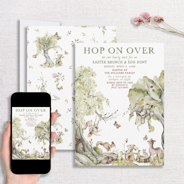 Convite Salto de Espera Rápido sobre a Caça de Ovos de Pás (Criador carregado)