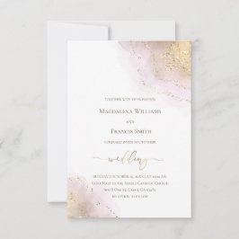 Convite salto elegante de aquarela |Convite para casamento