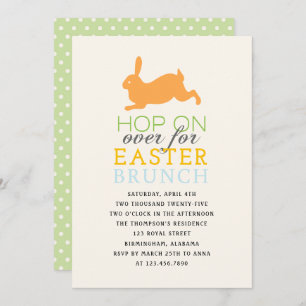 Convite Salto sobre o Brunch de Páscoa