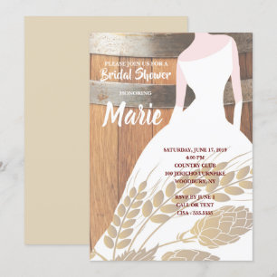 Convite Saltos de cerveja branca russa Chá de panela de ba