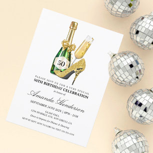 Convite Saltos Dourados e Aniversário de Mulheres com Cham