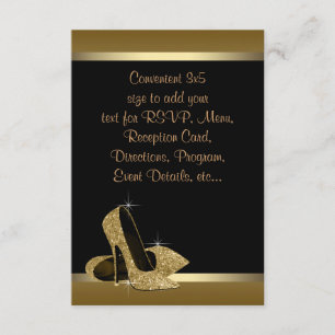 Convite Saltos Pretos de Ouro RSVP