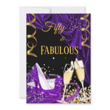 Saltos Roxos Champanhe Fabulosos 50 Aniversário