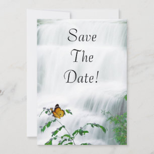 Convite Salvar a Data Borboleta & Casamento em Cascata