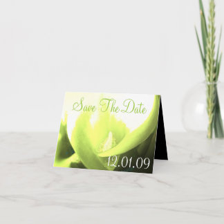 Convite Salvar a data Cala Lily - Amarelo e Verde