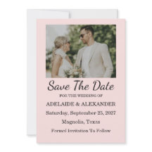 Salvar a Data de Casamento Rosa Moderno