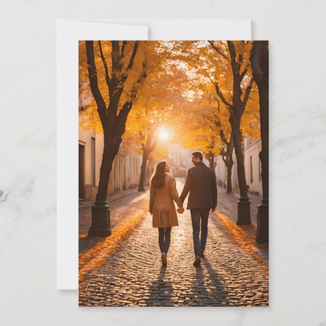 Convite salvar data do casamento de destino de viagem (Frente)