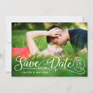 Convite Salvar NOSSO Casamento de Data | Script Elegante