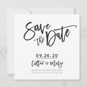 Convite SALVAR o design personalizado DATE para Colton + M