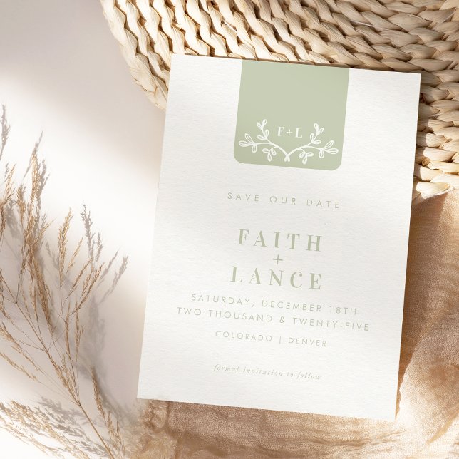 Convite SALVAR o logotipo do galho primavera DATE (Criador carregado)