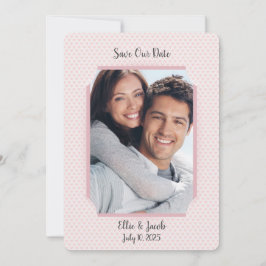 Convite Salvar o quadro de fotos de Data em corações