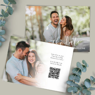 Convite Salvar o script minimalista de casamento simples d