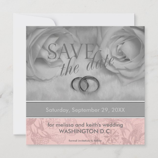 Convite Salvar os Anúncios de Data (Frente)