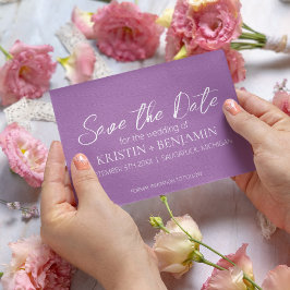 Convite Salvar os Anúncios de Data (Roxo)