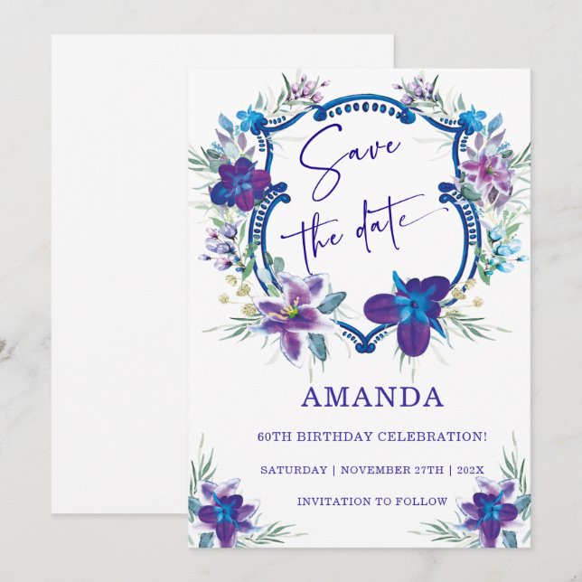 Convite Salve a Data 60º Aniversário (Frente/Verso)