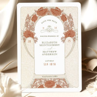 Salve a data Art Nouveau William Morris Invitation