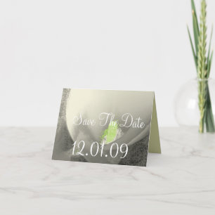 Convite Salve a data Cala Lily - Cinza quente -