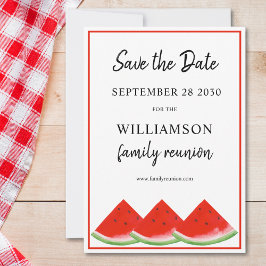 Convite Salve A Data Da Reunião Da Família Watermelon Summ