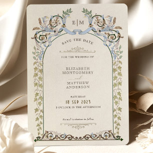 Convite Salve A Data Do Casamento De Elegância Real Vitori