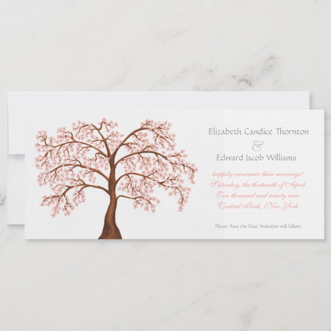 Convite Salve a data do lançamento da Cherry Blossom Sakur (Frente)