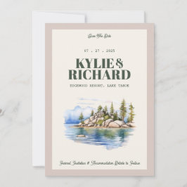 Convite Salve a Data em Verde e Rosa