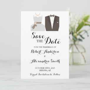 Convite Salve a data noiva e noiva de casamento