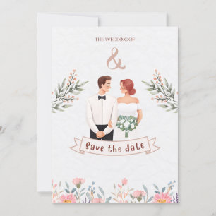 Convite Salve a data para o casamento de