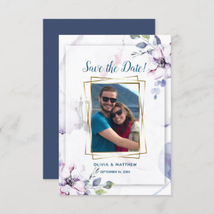 Convite Salve a data Quedas de Maçãs de Maçã com Blush de