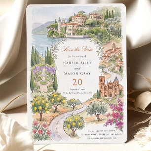 Convite Salve a Data Villa del Balbianello Lago de Como