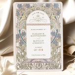 Convite Salve a data Vintage Art Nouveau por Mucha Convida<br><div class="desc">Art Nouveau Vintage Salve os cartões de casamento de Alphonse Mucha em um design floral, romântico e caprichoso. Os florescimentos vitorianos complementam os tipos clássicos de arte deco fonts. Introduza as suas informações personalizadas e está concluído. Se você quiser alterar a design, clique no botão azul "Personalizar". Muito obrigado por...</div>