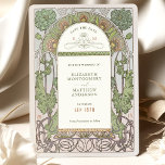 Convite Salve a data Vintage Art Nouveau por Mucha Convida<br><div class="desc">Art Nouveau Vintage Salve os cartões de casamento de Alphonse Mucha em um design floral, romântico e caprichoso. Os florescimentos vitorianos complementam os tipos clássicos de arte deco fonts. Introduza as suas informações personalizadas e está concluído. Se você quiser alterar a design, clique no botão azul "Personalizar". Muito obrigado por...</div>
