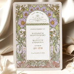 Convite Salve a data Vintage Art Nouveau por Mucha Convida<br><div class="desc">Art Nouveau Vintage Salve os cartões de casamento de Alphonse Mucha em um design floral, romântico e caprichoso. Os florescimentos vitorianos complementam os tipos clássicos de arte deco fonts. Introduza as suas informações personalizadas e está concluído. Se você quiser alterar a design, clique no botão azul "Personalizar". Muito obrigado por...</div>